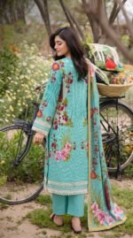 Print lawn 3pc vol 6186 - Image 2